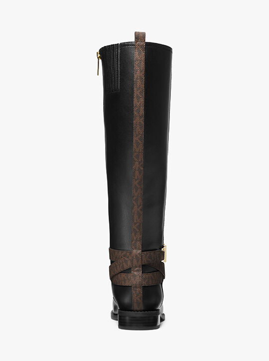 Reed Faux Leather and Logo Boot michael kors reed faux leather and logo boot