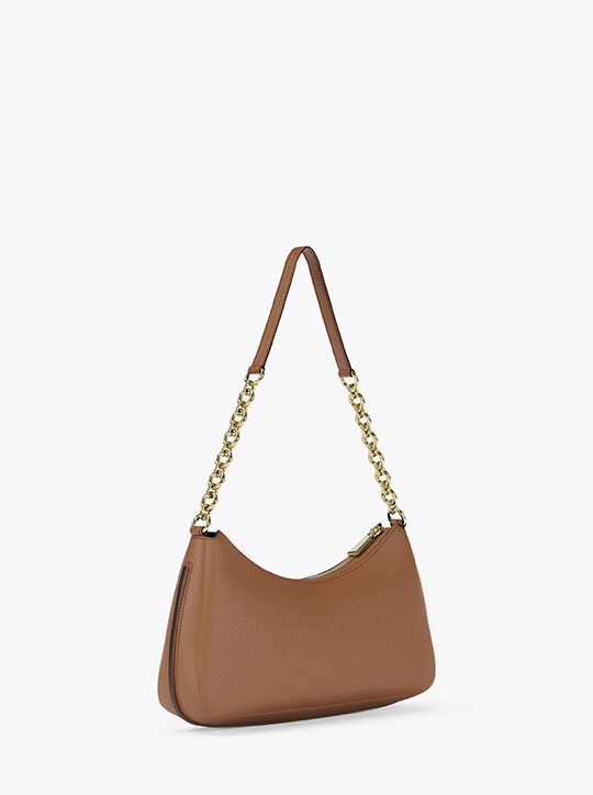michael kors nolita medium pebbled leather chain pochette