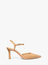 michael kors amara leather mid pump