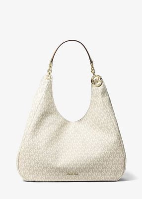 michael kors ellie large signature logo shoulder bag