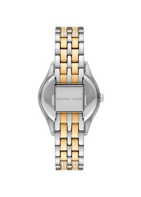 michael kors harlowe pav  two tone watch