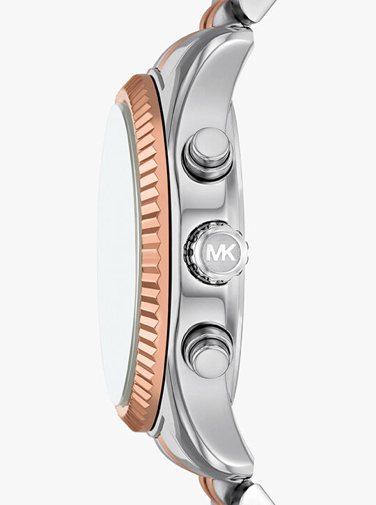 michael kors lexington two tone watch
