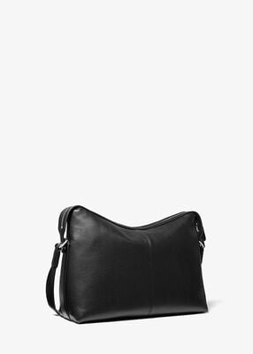 michael kors nicholas medium pebbled leather crossbody messenger bag