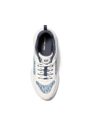 michael kors bowie signature logo trainer