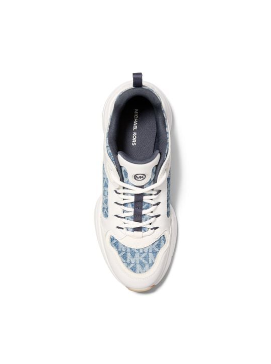Bowie Signature Logo Trainer michael kors bowie signature logo trainer