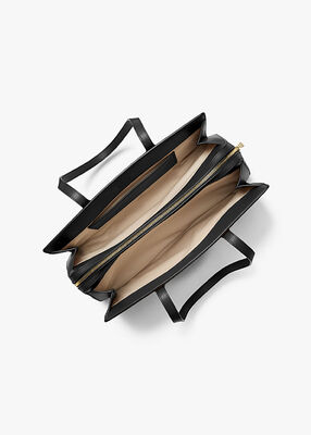 michael kors حقيبة ليلى متوسطة الحجم من الجلد