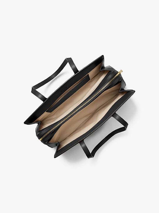 michael kors laila medium leather tote bag