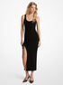 michael kors stretch wool blend ruched tank dress