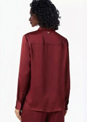 michael kors satin bow blouse
