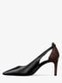 Leather Slingback Pump michael kors leather slingback pump