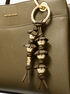 michael kors embellished floral bag charm