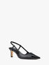 michael kors alora leather slingback pump