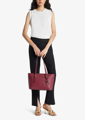 michael kors quinn medium pebbled leather tote bag
