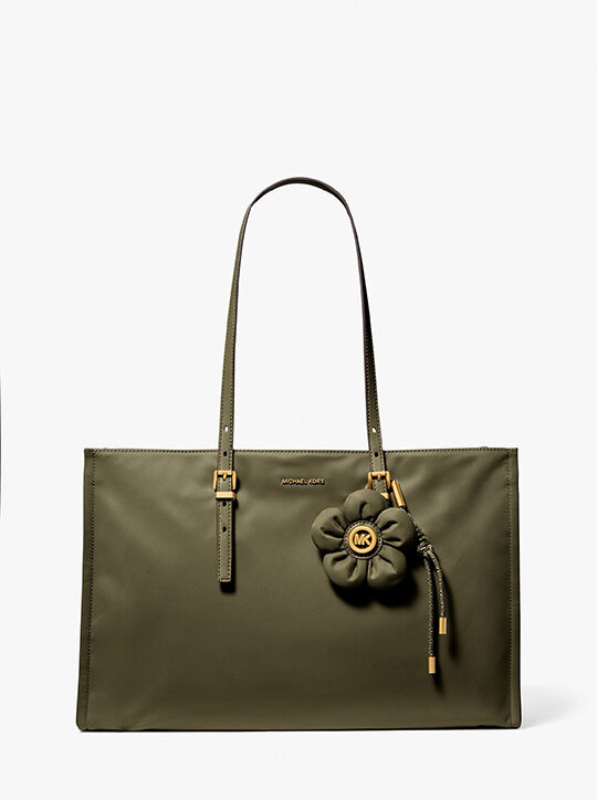 michael kors zadie medium nylon tote bag