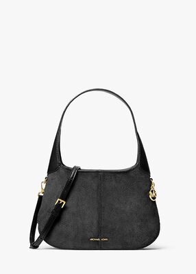 michael kors alice small suede shoulder bag