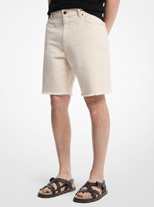 Frayed Denim Shorts michael kors frayed denim shorts