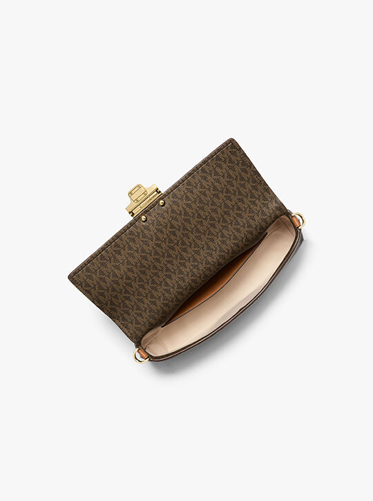 Addie Medium Signature Logo Convertible Shoulder Bag michael kors addie medium signature logo convertible shoulder bag