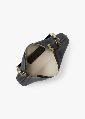 michael kors nolita medium pebbled leather chain pochette