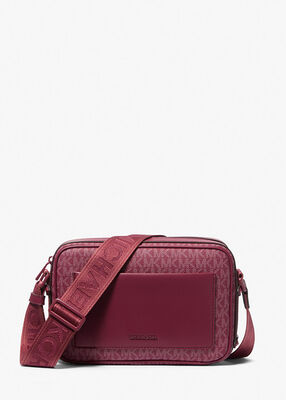 michael kors maeve large signature logo crossbody bag