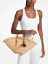 michael kors isa small hand crocheted tote bag