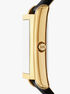 Essex Gold-Tone and Crocodile Embossed Leather Watch michael kors essex gold tone and crocodile embossed leather watch