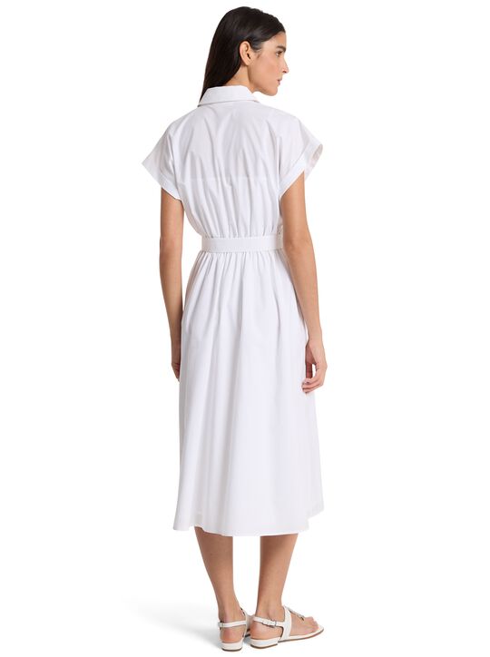 michael kors cotton poplin midi dress