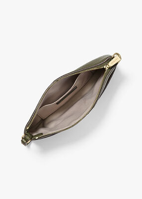 michael kors حقيبة معصم جيت سيت متوسطة الحجم من الجلد المحبب