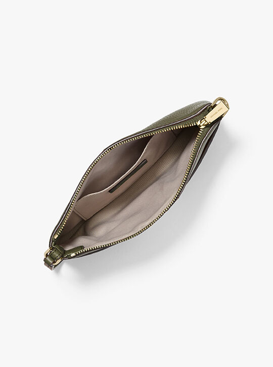 michael kors حقيبة معصم جيت سيت متوسطة الحجم من الجلد المحبب