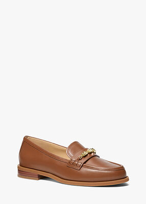 michael kors dina leather loafer
