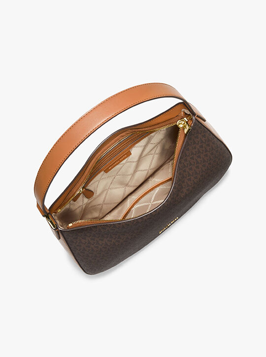 Brown Michael Kors Lexington Medium Logo Shoulder Bag Michael Kors