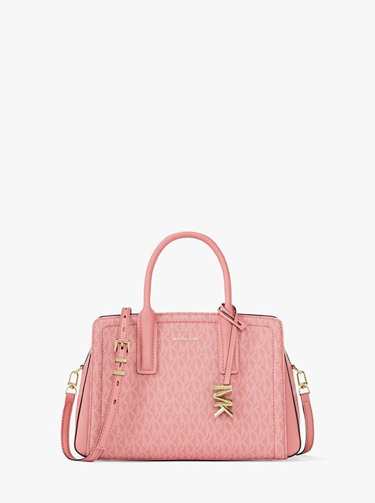 michael kors laila small signature logo satchel