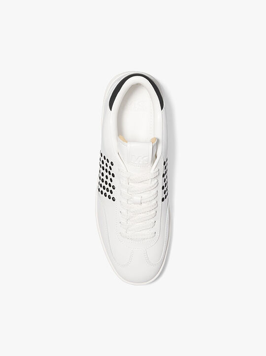michael kors wilton grommeted leather sneaker