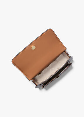 michael kors claire large signature logo shoulder bag