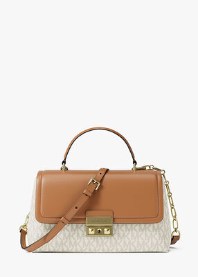 michael kors tribeca medium signature logo satchel