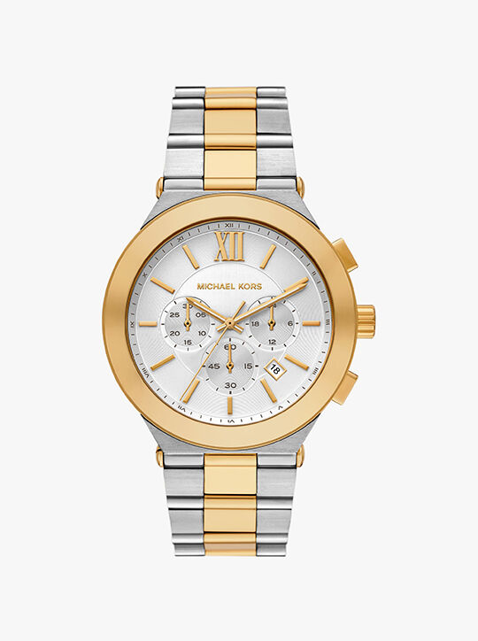 michael kors oversized billie two tone watch