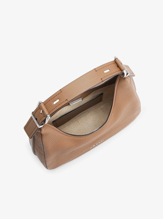 michael kors nolita small pebbled leather hobo shoulder bag