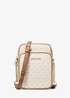 michael kors حقيبة كروس جيت سيت ترافيل متوسطة الحجم بشعار الماركة