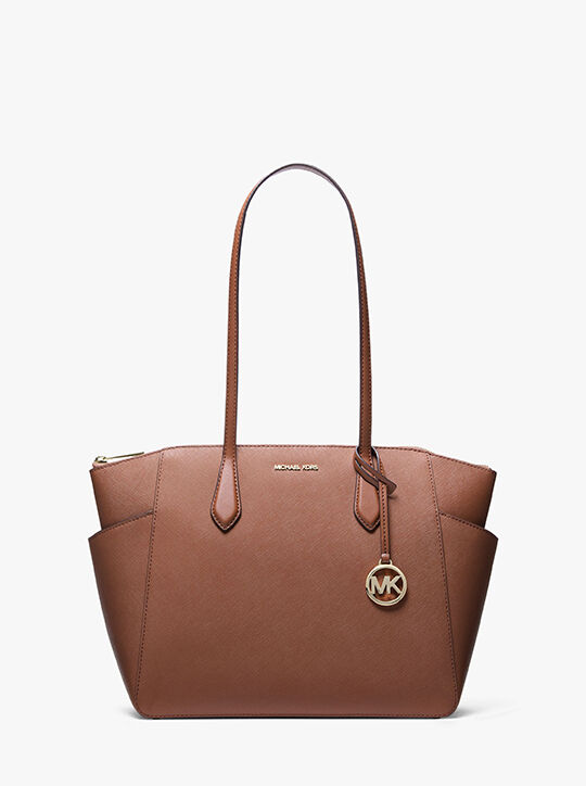 michael kors marilyn medium saffiano leather tote bag
