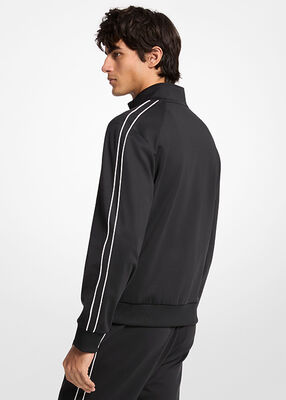 michael kors contrast piping track jacket
