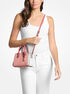 michael kors laila extra small color block leather crossbody bag