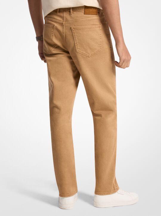 Finn Straight-Fit Stretch Denim Jeans michael kors finn straight fit stretch denim jeans