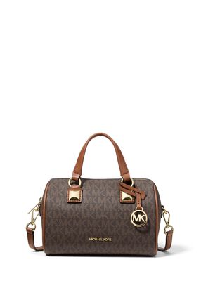 michael kors grayson small signature logo duffel crossbody bag