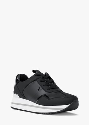 michael kors raina leather trainer