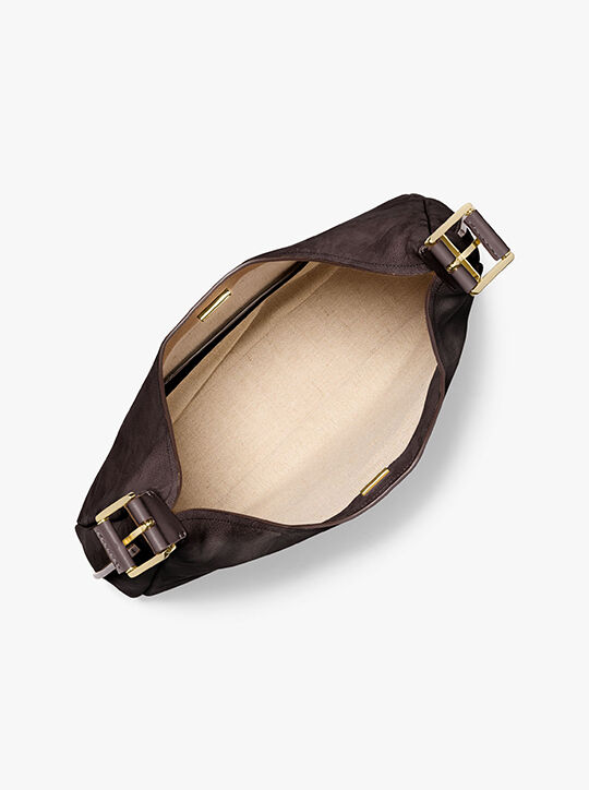 michael kors nolita large nubuck hobo shoulder bag