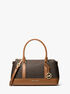 michael kors andie medium signature logo satchel