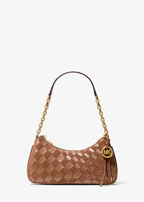 michael kors nolita medium hand woven leather chain