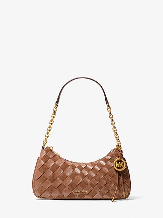 Nolita Medium Hand-Woven Leather Chain michael kors nolita medium hand woven leather chain