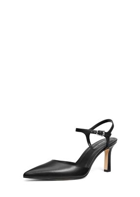 michael kors amara leather mid pump