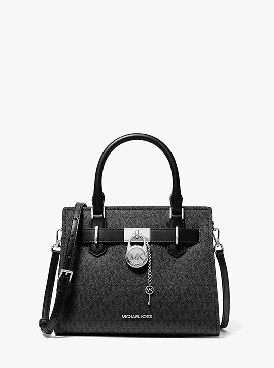 Hamilton Small Signature Logo Satchel michael kors hamilton small signature logo satchel