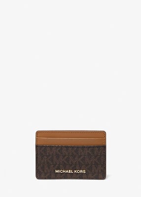 michael kors logo card case